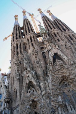 Barselona, Spaino, Mayıs 05. 2009: Sagrada Aile Kilisesi İnşaatı.