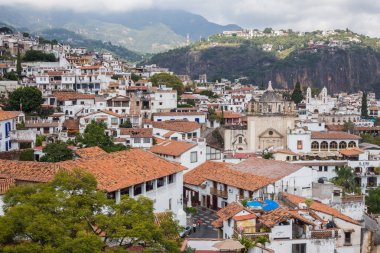 Taxco'da Guerrero Meksika colrful kasaba.