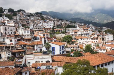 Taxco'da Guerrero Meksika colrful kasaba.