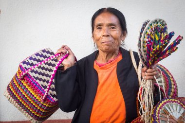 Geleneksel Meksika satıcıları Taxco'da guerrero, el sanatları.