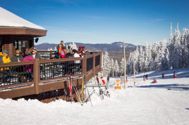 Bluebird 'de Cafe At Ski Resort.