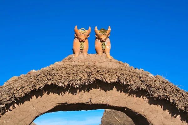 Casas Incaicas Tradicionales Puno Perú — Foto de Stock