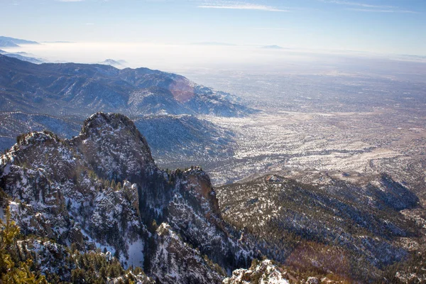 New Mexico Albuquerque Scenic Mountain Landscape Shot Sandia Peak National — Stock Photo, Image