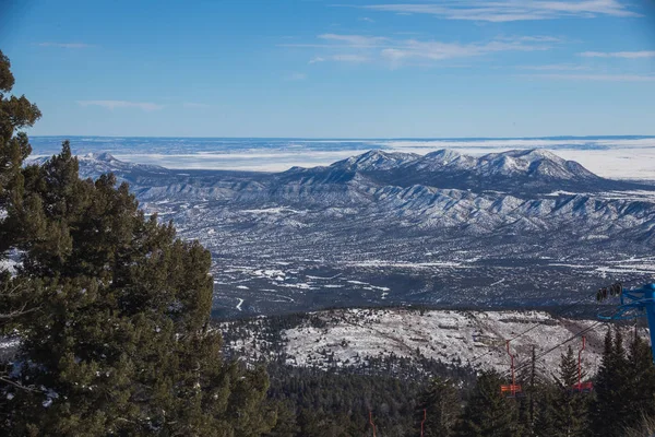 新墨西哥州桑迪亚峰国家公园拍摄的阿尔伯克基山风景 — 图库照片