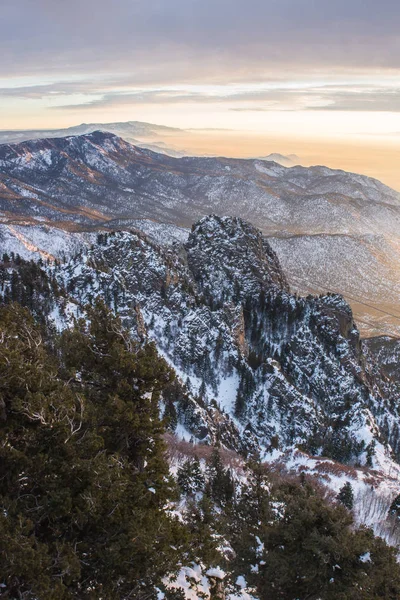 Nouveau Mexique Albuquerque Paysage Montagne Pittoresque Tourné Parc National Sandia — Photo