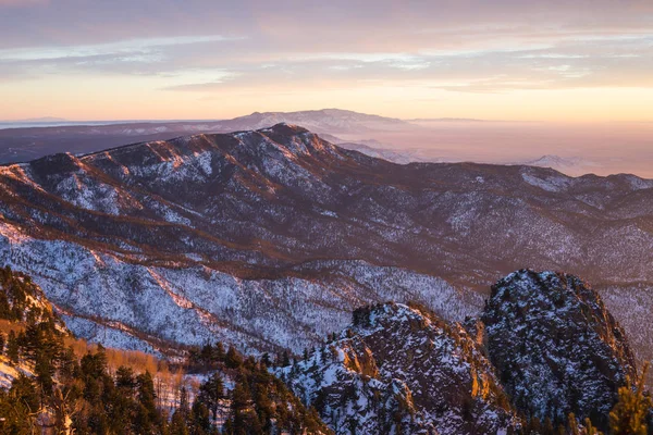 Nouveau Mexique Albuquerque Paysage Montagne Pittoresque Tourné Parc National Sandia — Photo