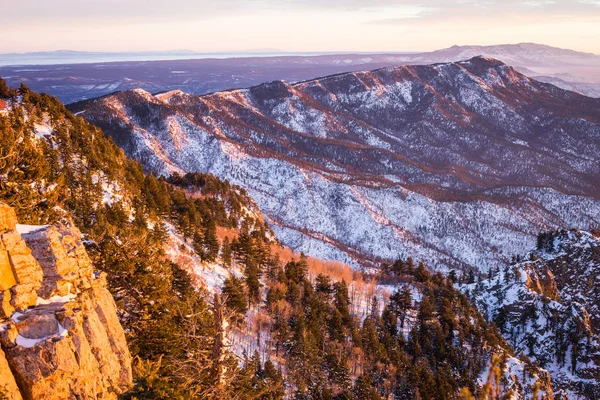 Nouveau Mexique Albuquerque Paysage Montagne Pittoresque Tourné Parc National Sandia — Photo