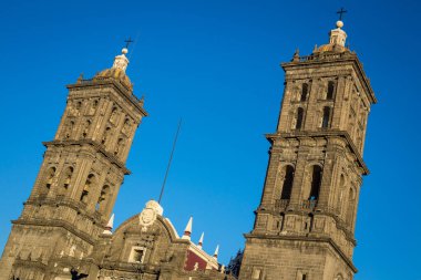 Puebla, Meksika 'daki katedral cephesi