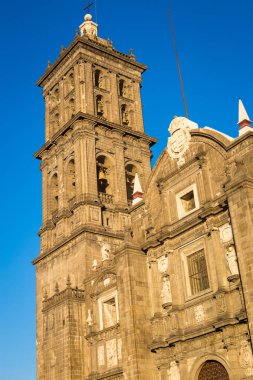 Puebla, Meksika 'daki katedral cephesi