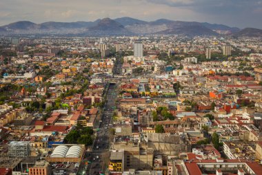 mexico City havadan görünümü