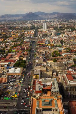 mexico City havadan görünümü