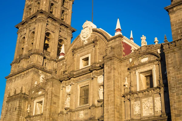 Puebla, Meksika 'daki katedral cephesi