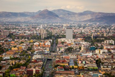 mexico City havadan görünümü