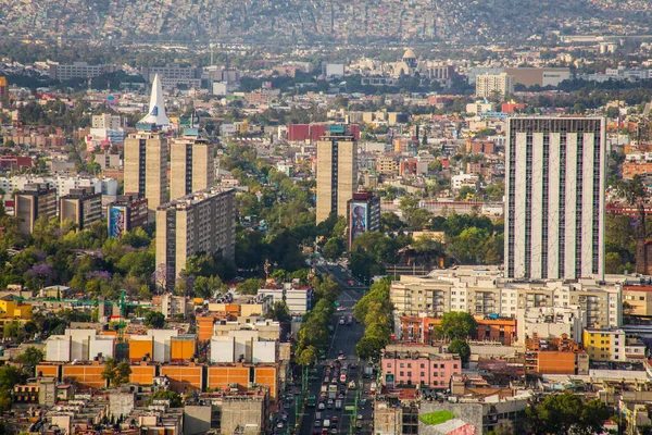 Vista aérea de la Ciudad de México — Foto de Stock