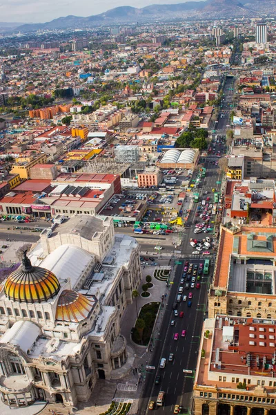 Vista aérea del palacio de Bellas Artes de México - Bellas Artes — Foto de Stock