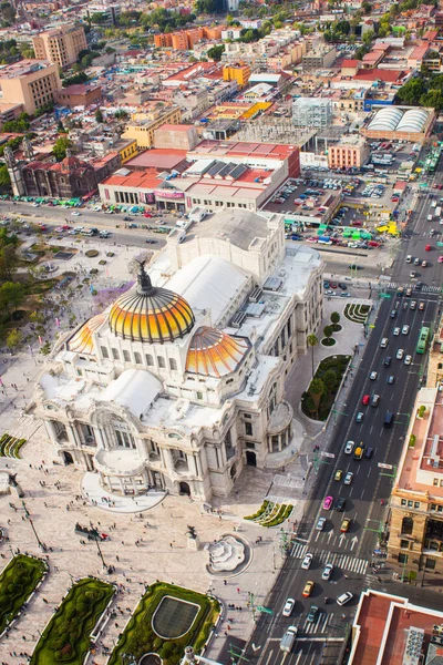 Vista aérea del palacio de Bellas Artes de México - Bellas Artes — Foto de Stock