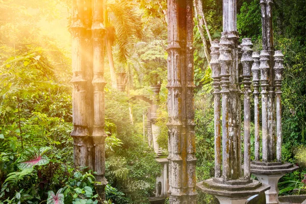 Las Pozas, Xilitla Mexico 'da Ed' in sürrealist botanik bahçesi.