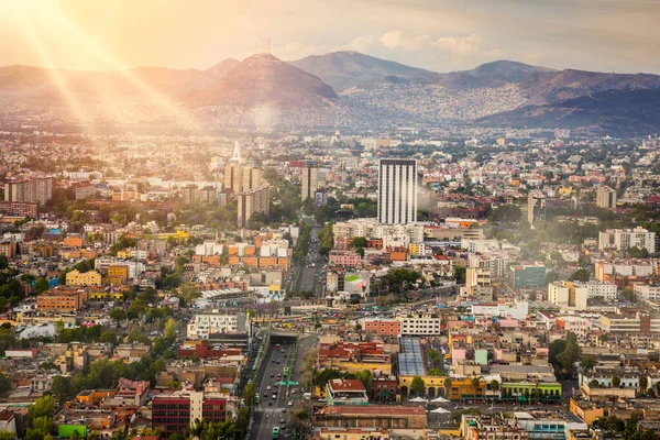 Vista aérea de la Ciudad de México — Foto de Stock