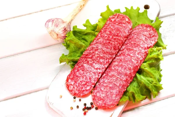 Delicious Traditional salami — Stock Photo, Image