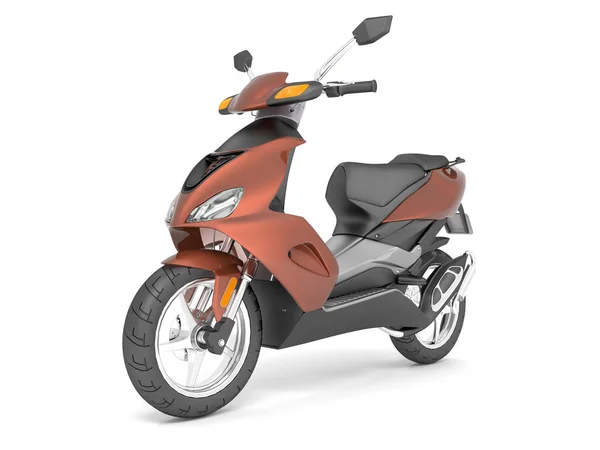 Motosiklet işleme scooter siyah kahverengi