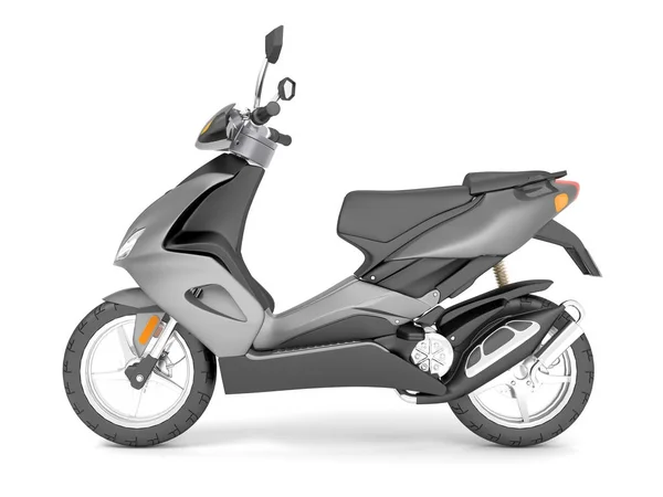 Motosiklet gri taşıma izole işleme
