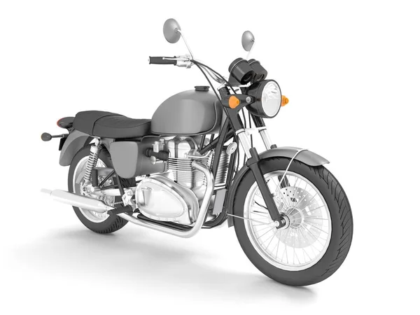 Motosiklet gri taşıma izole işleme
