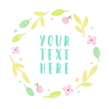 Metin için yer ile çiçek defne.