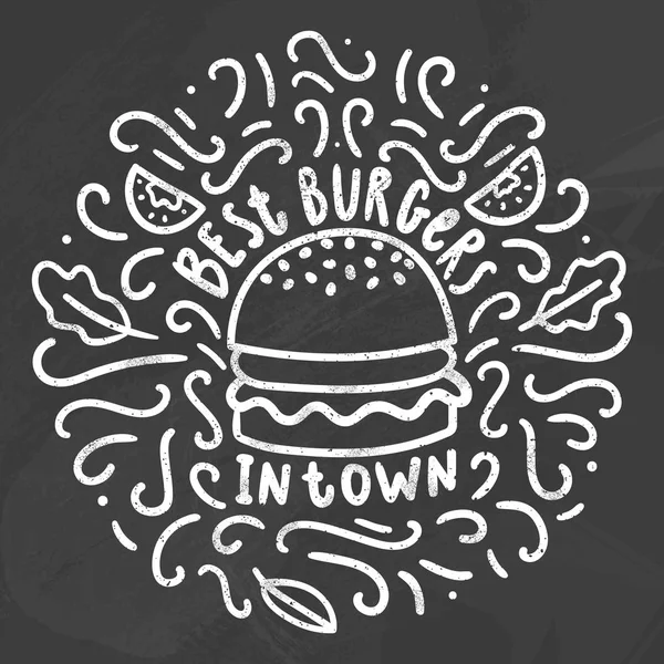 Best burgers in town. — Stock Vector