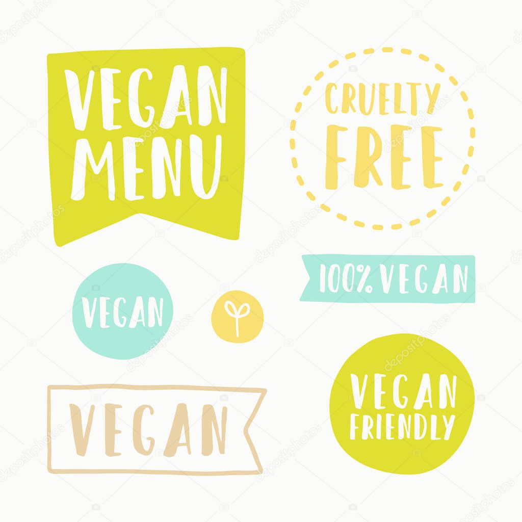 Vegan menu, cruelty free.