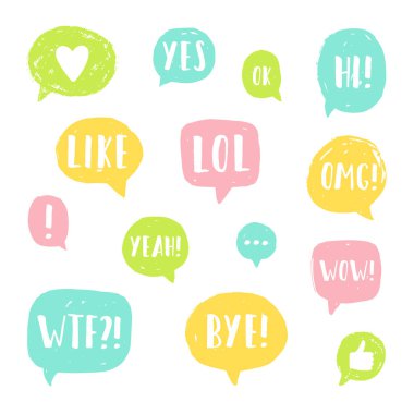 Web konuşma balonları.