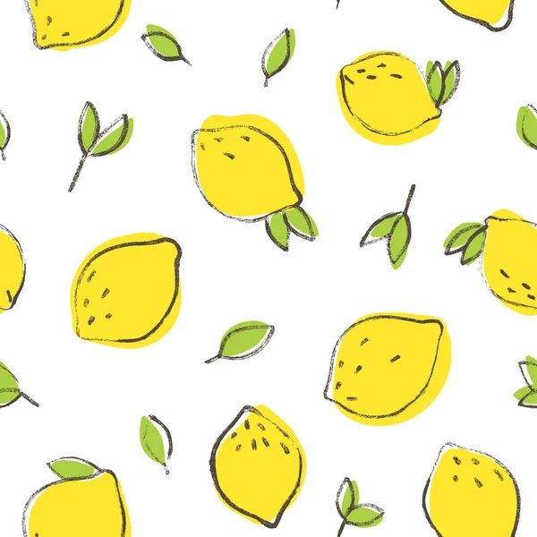 Lindo fondo de limón . — Vector de stock