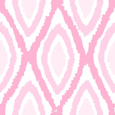 Pembe tek renkli rhombus seamless modeli.