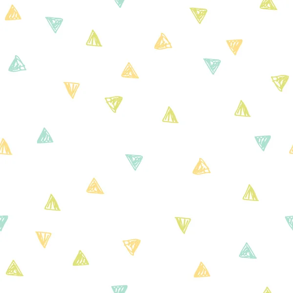 Triangles mignons fond répété . — Image vectorielle