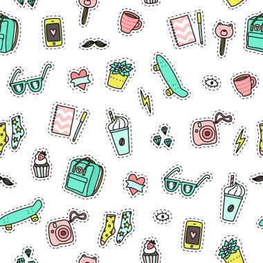 Hipster nesneleri arka plan.