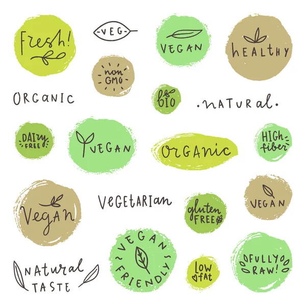 Set og signes végétaliens . — Image vectorielle