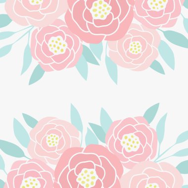 Soyut Şakayık çiçekleri el çekilmiş.