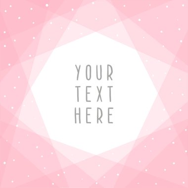 Güzel pembe soyut kart şablonu.