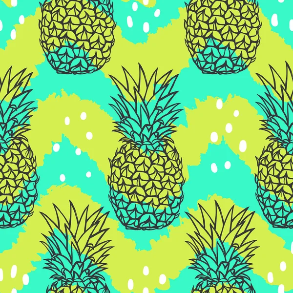 Patrón de fruta brillante y elegante . — Vector de stock