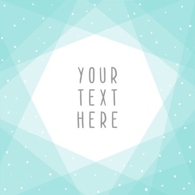 Güzel mavi soyut kart şablonu.