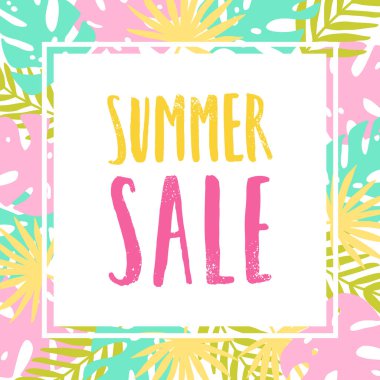 Yaz satışı el ilanı.