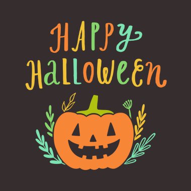 Mutlu Cadılar Bayramı tebrik kartı