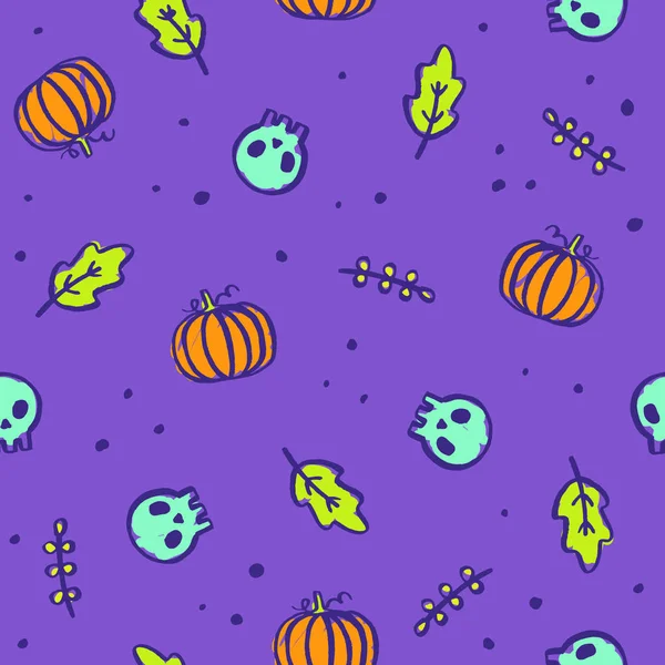 Bright Halloween cartoon background. — Stock Vector