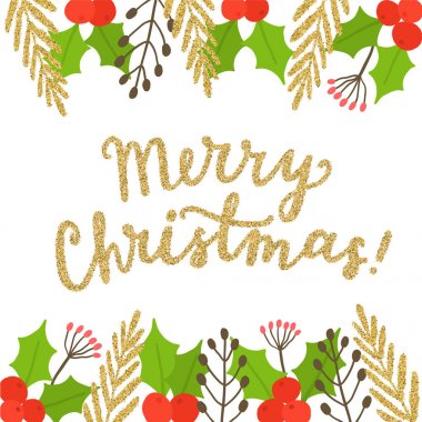 Mutlu noel tebrik kartları. vektör illüstrasyonu