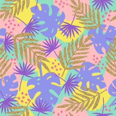 Vektör şık tropikal seamless modeli