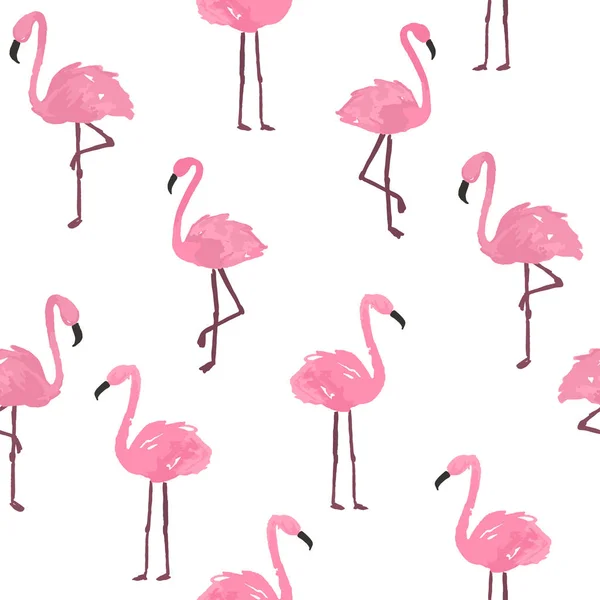 Słodkie tło flamingo. — Wektor stockowy