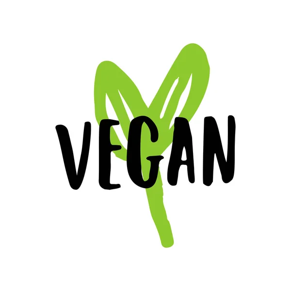 Signo de inscripción vegana — Vector de stock