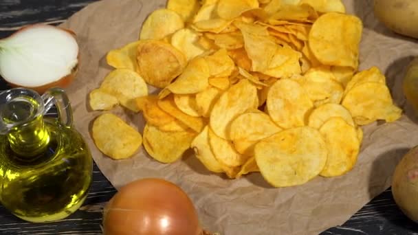 Oignon pommes de terre chips dolly — Video