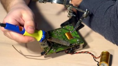 Lehimleme teneke ve devre, elektronik devre kartı