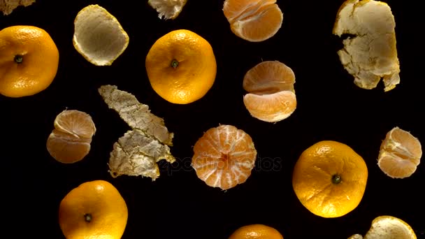 Frash tangerini girevoli — Video Stock