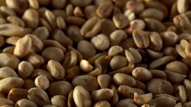 Dönen kabuklu fıstık yakın çekim.